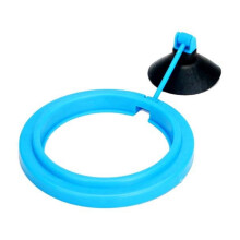 Food Storage Fish Feeding Ring Aquarium Fish Floating Food Feeder with Strong Suction Cup for Encouraging Picky Eaters in Fish Tanks Material