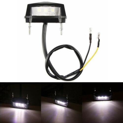 LED motorcycle license plate light 12V 1
