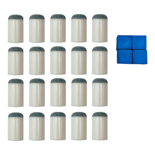 20 τεμάχια slip-on cue tips μπιλιάρδου cue tips επαγγελματικά ανταλλακτικά προμήθειες 2