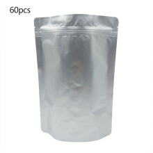 Silver Aluminum Foil Pouches Multi-Purpose Mylar Bags for Food Storage Resealable & Heat Sealable Packaging Thick10Mil Mylar Bags Eco-Friendly Wax
