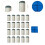 20 τεμάχια slip-on cue tips μπιλιάρδου cue tips επαγγελματικά ανταλλακτικά προμήθειες 6