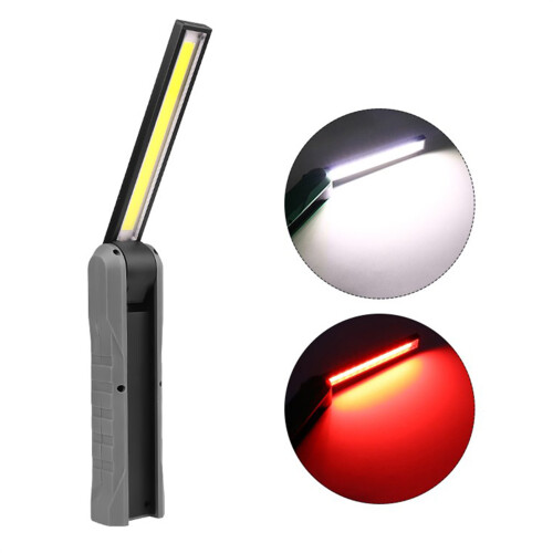 360Degree Rotatable Led Work Light, Rechargeable Magnetic Base With Hook For Auto Repair Camping Bbq, Multiple Lighting Modes Foldable Portable 1