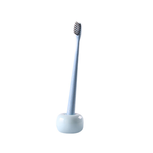 Mini-Zahnbürstenhalter aus Keramik – Donutform, 4,5 cm