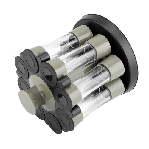 Revolving Spice Rack Organizer, Compact Space-Saving Spice Storage Brings Style and Functionality to Your Kitchen Counter 2