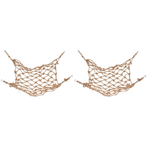 2Pcs Parrot Climbing Net Rope Material Durable Play Net