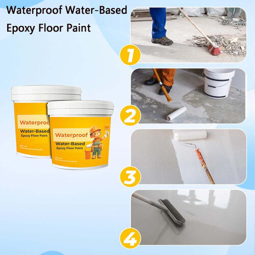 Water-Based Epoxy Floor Paint Waterproof Quick-Dry 2