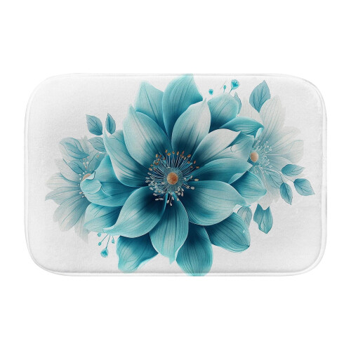 Χαλί μπάνιου με αφρό μνήμης 3D Flower4, αντιολισθητικό: Απορροφητικό, στεγνώνει 1