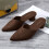 Willtoo Comode mules con tacco basso e punta chiusa per donna, ciabatte slip-on eleganti e casual 3