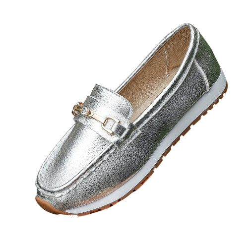 Willtoo Women's Slip-On Loafers Pu Upper Lightweight Flat 1