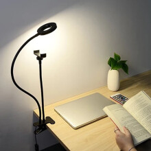 Light Phone Live Broadcast Bracket Fill Light LED Ring Lamp 65x9x3cm Black