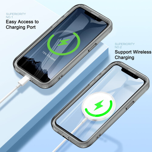 Μαγνητική θήκη iPhone11 με ενσωματωμένη προστασία οθόνης, ανθεκτική στους 1