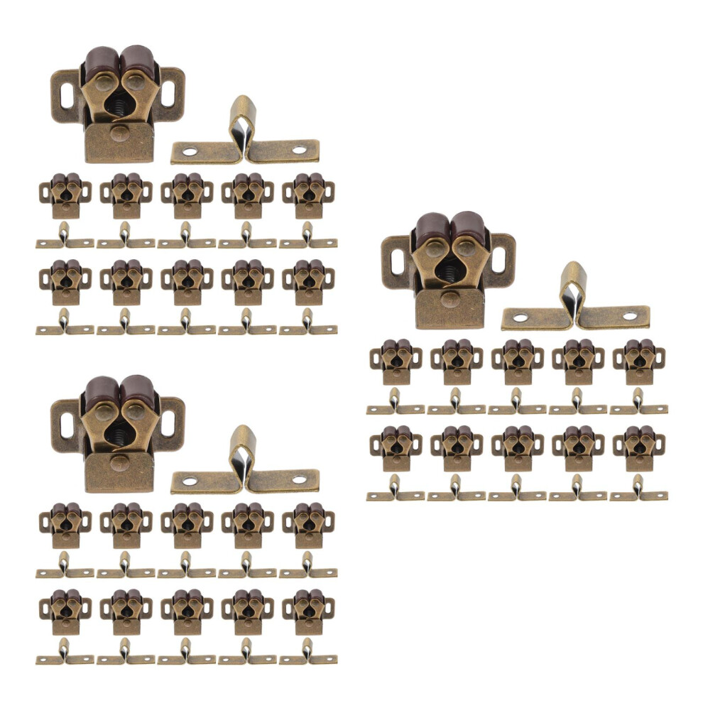 3 Pack Wardrobe Door Catch Push Open Catches Closet Ball Toggle Clip 3712504029209