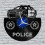 Ρολόι τοίχου βινυλίου 12" Police Station4 – Αθόρυβη, δημιουργική διακόσμηση για σαλόνι, 2
