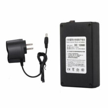 12V 6800mAh Rechargeable Li-ion Battery Pack with Charger for CCTV, Alarm Systems, Cameras, Walkie-talkies, Camcorders, LED – Compatible with DC 12V