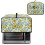 Toaster-Ofenabdeckung mit Sonnenblumenblattmuster, Leinenoptik, Polyester 2