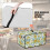 Toaster-Ofenabdeckung mit Sonnenblumenblattmuster, Leinenoptik, Polyester 6