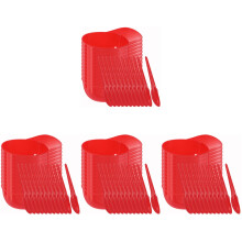 48Ensembles Bols Rouge Style Casquette Baseball Pour Maison