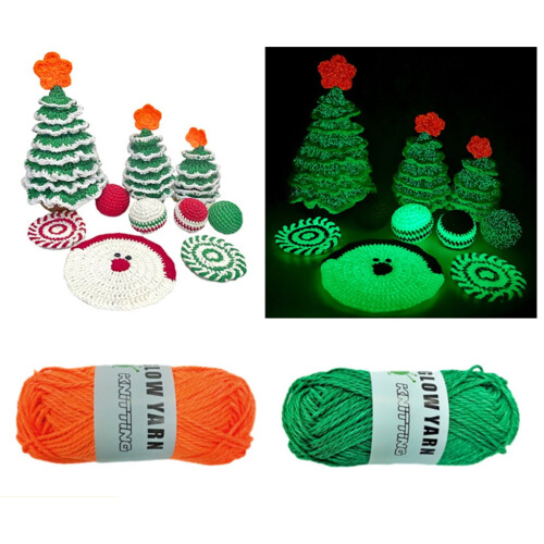 Polyester Yarn for Knitting and Crochet DIY Christmas Crafts 1