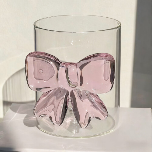 Pink sløjfe glas champagneglas 8oz 2