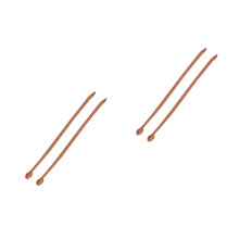 2Pairs Light Brown PU Bag Straps Thick Replacement Handles