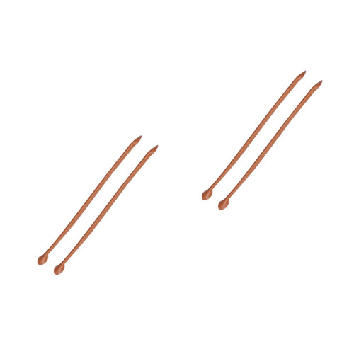 2Pairs Light Brown PU Bag Straps Thick Replacement Handles