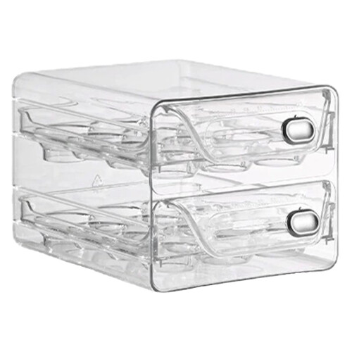 Egg Holder for Fridge Egg Container for Refrigerator Stackable Egg Storage Container Egg Fresh Storage Box for Fridge Egg Tray Egg Organizer