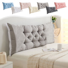 Headboard Pillow for Bed, Full Size Bedside Cushion for Bedroom, Soft Seat Cushion for Bed Chair Seat Sofa and Couch 48inches