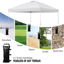 Sand Bags for Canopy Weights (No Sand)Sand Bags for Weight Sandbags for Canopy Tent Canopy Weights 4 Pack Black