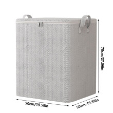 Clothes Storage Bins, Foldable Fabric Clothing Organizer Box for Moving, Storage Cube with Lids and Zipper for Blankets, Clothes, Sheet