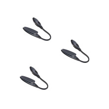 3Pièces Lampe De Table Portable LED Rechargeable Grise Clip Adaptable