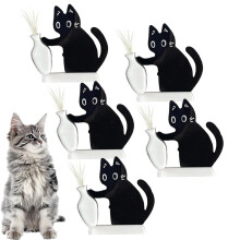 Cat Whisker Holder Refrigerator Magnet Vase 5 Pcs