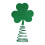 Shamrock Tree Topper Glitter Green 1 piece 7
