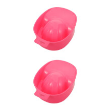 8Stk Nagelsoak Schüssel Aus Kunststoff, Doppellagig, Rosa Maniküre-Set