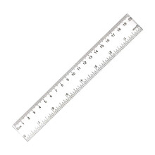 15/20/30Cm Clear Plastic Ruler - Dual Metric & Imperial Measurement Tool Clearance -