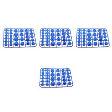 120Pcs Blue ABS Motorcycle Protective Hexagon Screw Bolt Caps