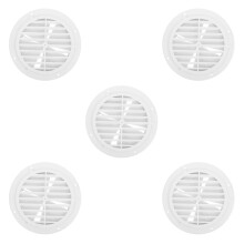 5Pcs White Rv Air Grille Vent Covers PP Plastic Luxury Yacht Style