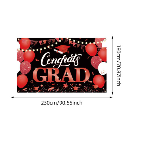 Dimissionsbanner 2026 – Polyester fotobaggrund, 70x90 2