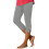 Women's Grey Capri Leggings Decorative Buttons 1 Pair 3