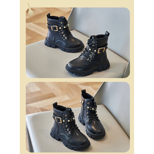 Children's Boots, Single Boots, British, Side Zipper Short Boots 2