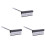 3Pcs Window Squeegee Kit Coffee Microfiber Streak- Cleaner 1