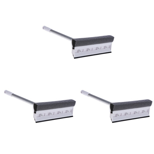 3Pcs Window Squeegee Kit Coffee Microfiber Streak- Cleaner