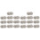 20Pcs Silver Snap Buttons Hollow Snowflake Pattern for Sewing Use 1