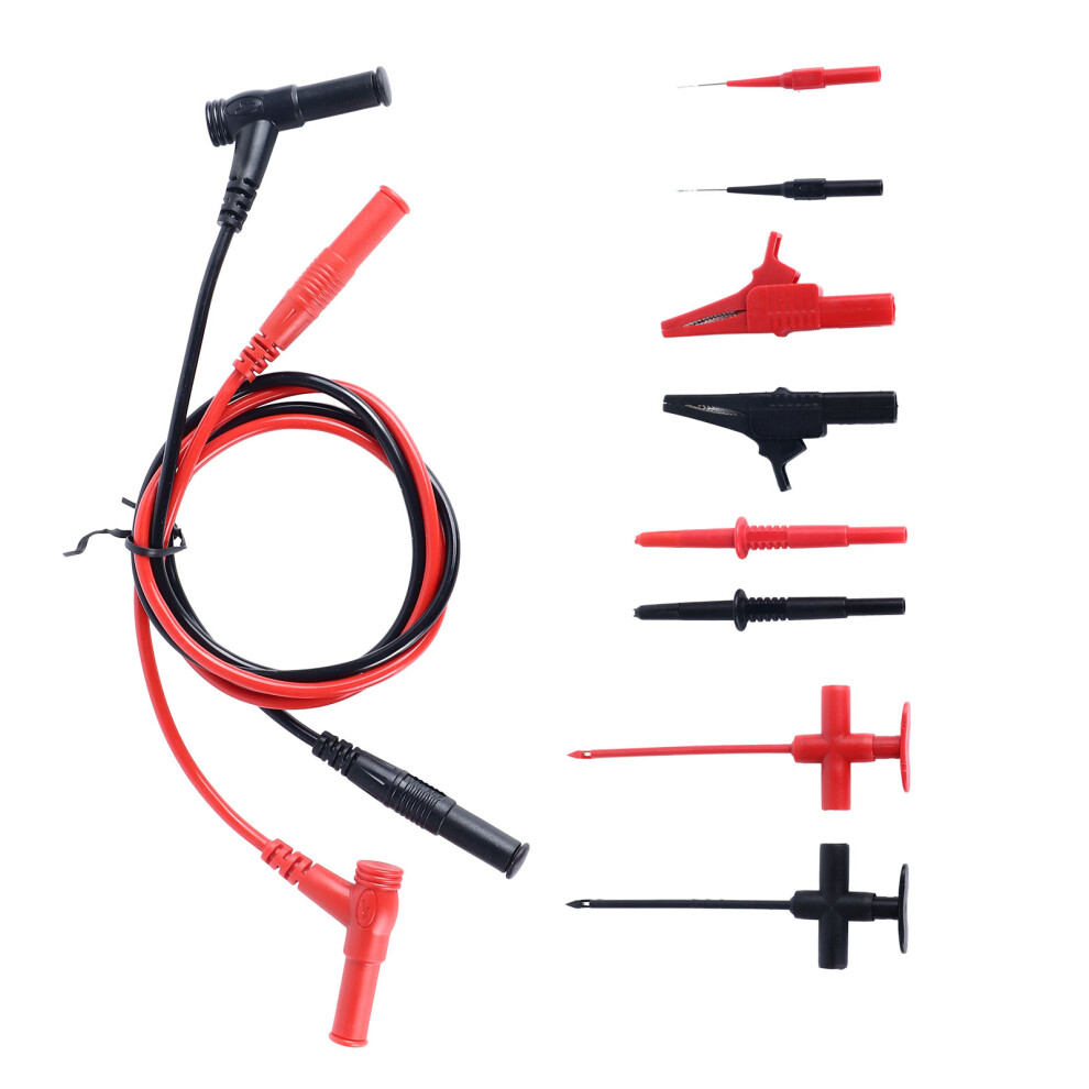 Multimeter Test Probe Kit 4Mm Banana Connectors Silicone Insulated Leads 8201391174901