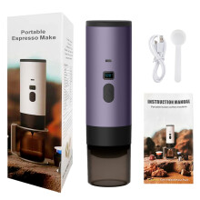 3-in-1 Portable Coffee Maker, 72W, 12V/USB Rechargeable, 90ml Acrylic Tumbler, Compatible with Car & Home