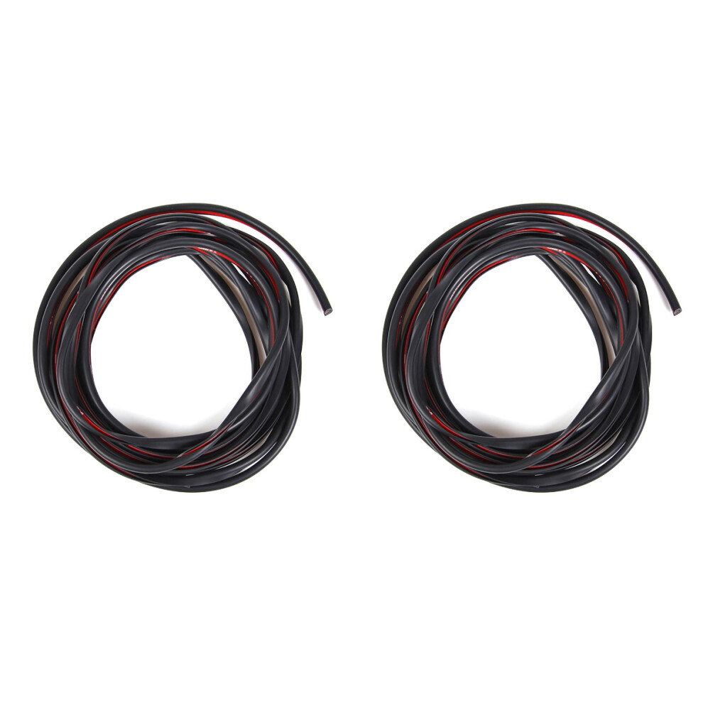 2Pcs Pvc Car Door Guards Removable Durable For Sedan Use Black 3712504029278