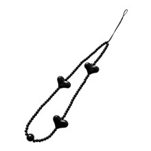 Acrylic Beaded Phone Strap Cellphone Case Lanyard Easy Carrying Mobile Phone Chain Strap for Men Women Children Wallets Phone E