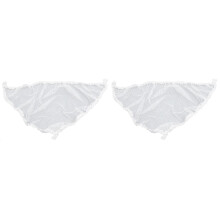 2Pcs White Stuffed Animal Nets Toy Hammocks Storage Solution for Toys