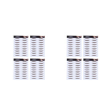 8Pcs Brown 6D Hair-Like Eyebrow Stickers Water Transfer for Makeup