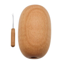 1 Piece Darning Egg with DIY Crochet Accs for Knitting Mending Adults