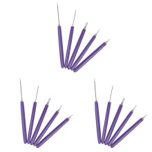 15Pcs Purple Ceramic Paper Pens DIY Embossing Tools for Paper and Clay